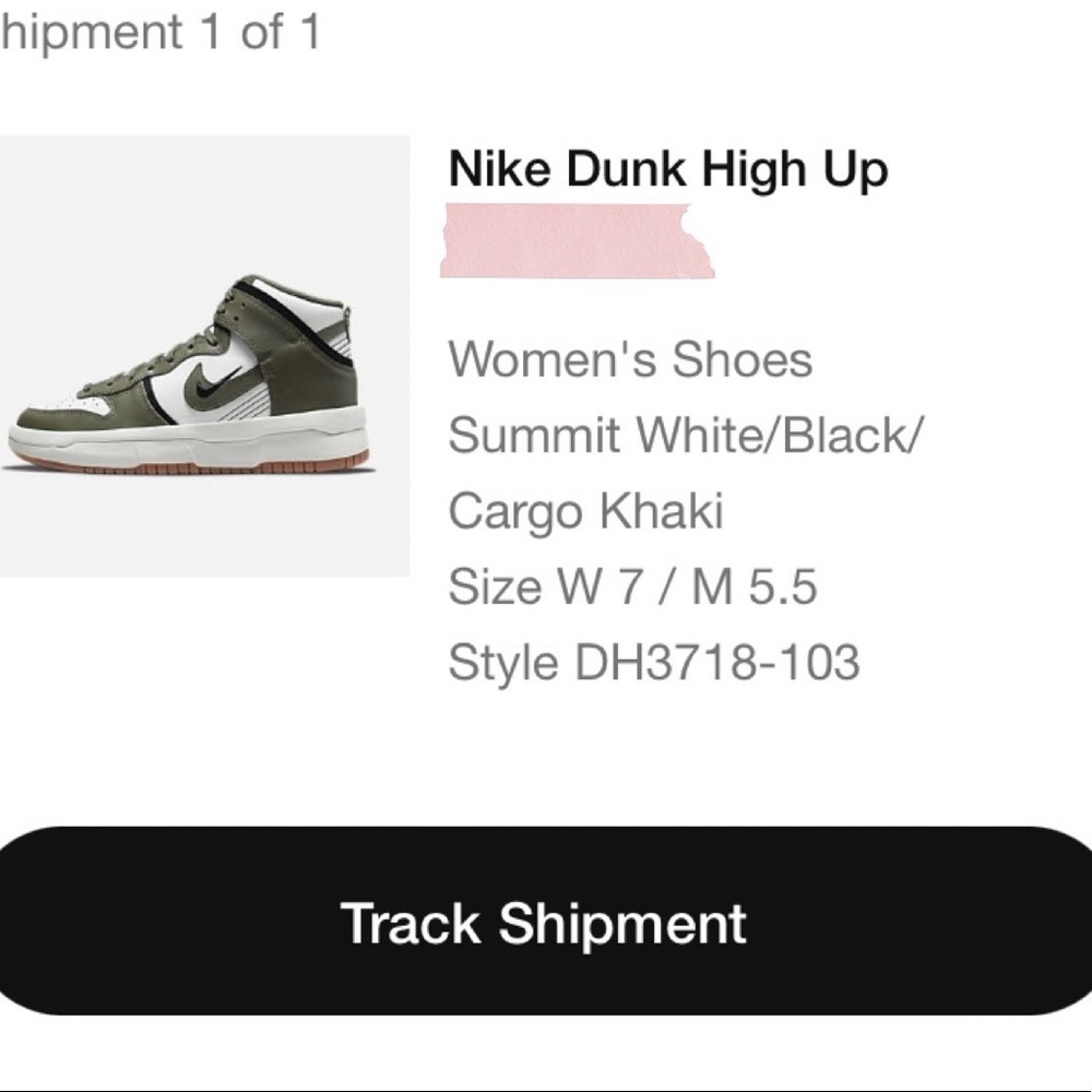 Womens Nike Dunk High Up W7 - Picture 6 of 6